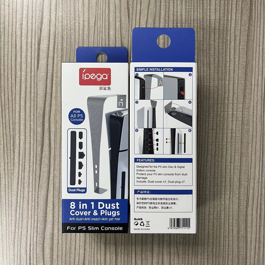 PS5 Slim Console Dustproof Cover & Plugs Set 8 in 1 5.0 (2 reviews)